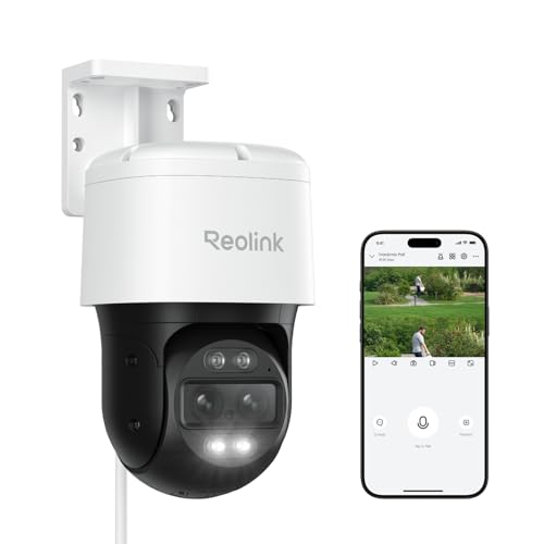 REOLINK PTZ Security Camera System 4K, IP PoE 360 Camera with Dual-Lens, Auto 6X Hybrid Zoomed...