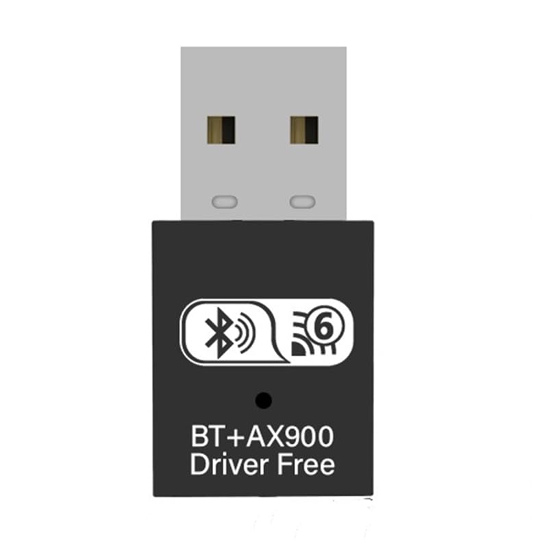 Adaptador USB 3.0 WiFi 6 de 900 Mbps, Tarjeta de Red USB Dongle, Receptor Ethernet WiFi de Banda Dual 2.4G/5G para Portátiles con 7/10/11.