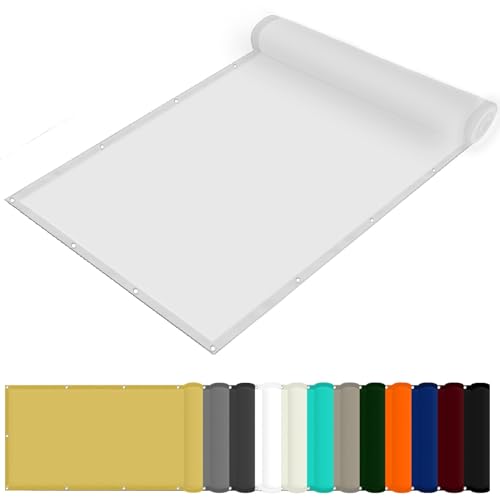 Toldos Exterior Terraza 460 x 520 cm Impermeable Toldos Vela Baratos Materiale Resistente e Traspirante per Protezione Solare para Plantas Flores Exteriores Balcón Pérgola Trasero, Blanco
