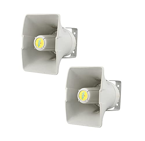 Daz Cam Horn Speaker WN-10 (10 watts, with line Matching) with High Sound Quality (Pack of 2)