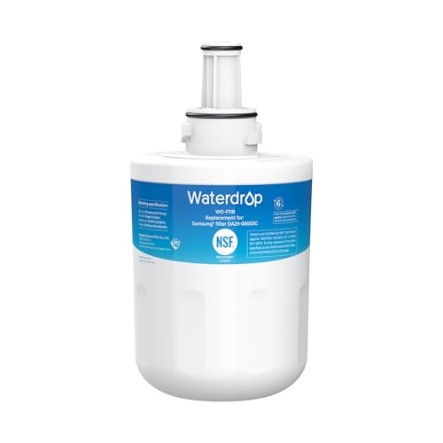 Waterdrop Replacement for Samsung® DA29-00003G, DA29-00003B, DA29-00003A, Aqua-Pure Plus, HAFCU1, RFG237AARS, FMS-1, RS22HDHPNSR, RSG257AARS, WSS-1 Refrigerator Water Filter, 1 Filter