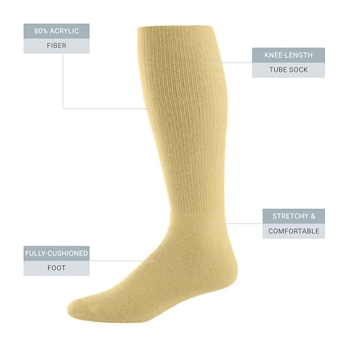 Augusta Sportswear Five Knee High Athletic Socks for Soccer, Softball, Baseball & Basketball-Ultimate Comfort and Style3