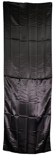 Dream World Multi-Purpose Silky Satin Wrap Scarf Black2