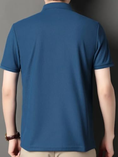 Image of GLASGO Men's Premium T-Shirt | Stylish Polo Tee for Men | Casual & Comfortable Fit 75% Cotton, 25% Blend Regular Fit | Trendy Men's TEE-Shirt | Polo