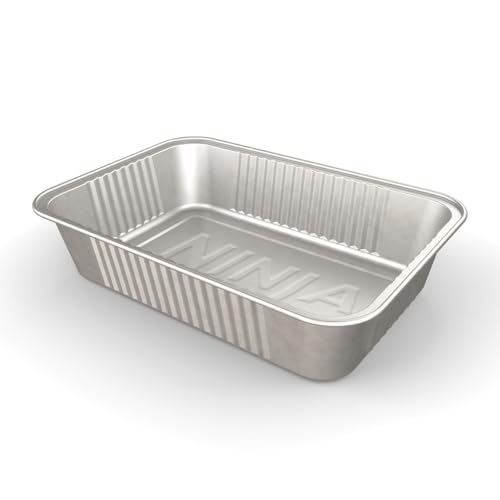 Ninja FlexFlame Upgrades Grease Tray Liners Durable Aluminum Disposable Drip Pans Hassle-Free Cleanup Set of 10 Compatible with PG300 Series XSKGRSTRAYLNR