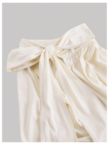 Floerns Women's Sleeveless Halter Tops Ruched Tie Front Elegant Crop Tank Top3