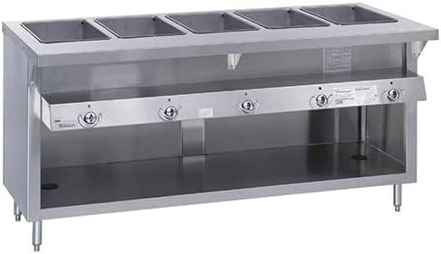 Duke E-5-DLSS Thurmaduke Heavy Duty Hot Food Table - Deluxe Electric, 5 Wells, 74"W