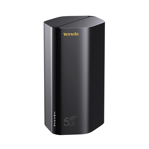 Tenda 5G03 - Router 5G SIM Portatil, Router Tarjeta SIM Wi-Fi 6 AX1800, Velocidad hasta 4,67 Gbps, Easy Mesh, Plug&Play, 2 Puertos Gigabit, Conecta hasta 100+ Dispositivos, WPA3, OFDMA, MU-MIMO