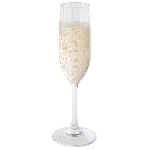 APS 10540 - Bicchiere da champagne in plastica Tritan trasparente, Ø 5 cm, altezza 23 cm, 190 ml