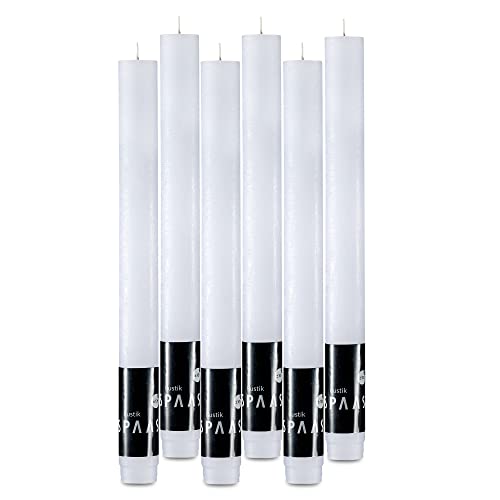 Bougies décoratives non parfumées SPAAS blanches pour illuminer sans odeur vos soirées