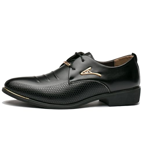 Mens Dress Shoes Oxfords Casual Retro Classic Comfortable Formal Business Derby Dress Shoes for Men