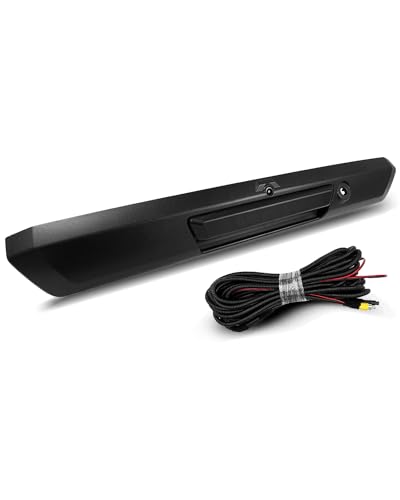 Image of Tailgate Handle with Rear View Backup Camera Fit for Ford F250 F350 F450 Super Duty 2017 2018 2019 2020 2021 2022 Replace HC3Z-9943400-NB HC3Z-9943400-NA, Without Release Button