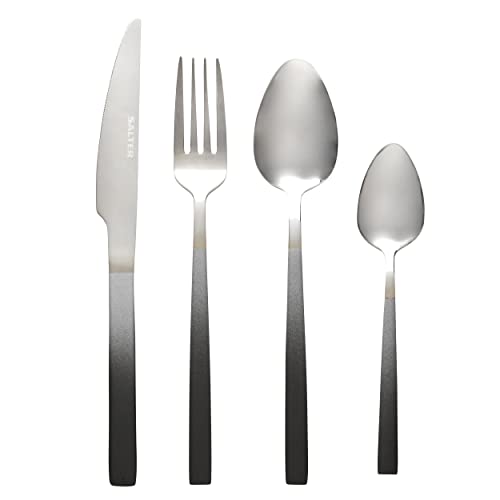 Salter-BW10075TK-16-Piece-Cutlery-Set-Ombre-Collection-180-Stainless-Steel-Flatware-Service-For-4-People-Mirror-Finish-Modern-Design-With-Knife-Fork-Spoon-Teaspoon-New-Home-Gift