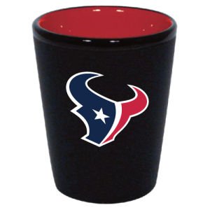 Verre à shot Houston Texans en céramique bicolore 45ml pour supporter de NFL