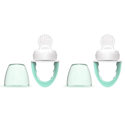 Image of Dr. Brown's Designed to Nourish, Fresh Firsts Silicone Feeder, Mint, One Size (Pack of 2)