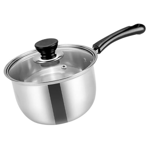 iplusmile Olla de Cocina Multiusos Inoxidable Olla Antiadherente para Leche Sopa y Fideos Compatible con Inducción Resistente Calor Práctico