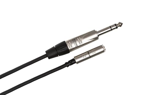 Cable adaptador Hosa HXMS-025 Pro 3.5mm a 1/4 pulg 25 pies miniatura 2