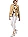 Allegra K Women's Notched Lapel Double Breasted Pea Coat Small Khaki