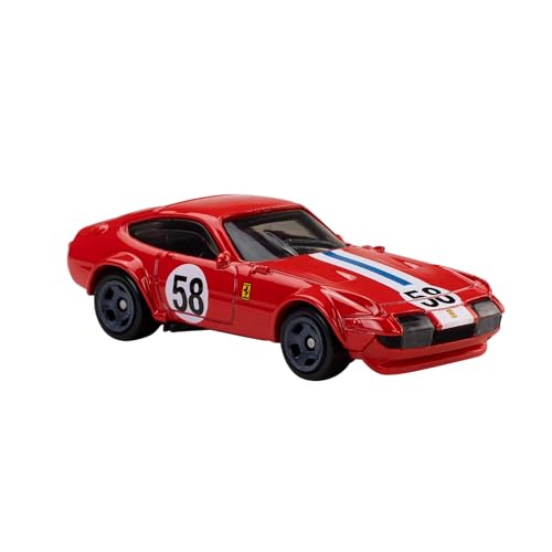 Hot Wheels Ferrari Samochodziki 5-pak, metalowe auta, oficjalnie licencjonowane samochody zabawki Ferrari w skali 1:64 do zabawy i kolekcjonowania, zabawki dla dzieci 3+, JLN12