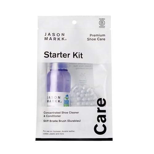 Jason Markk Starter Kit, Shoe Cleaner, 2-Piece Set, Deep Cleaning Solution & Durables Brush, Sneaker...