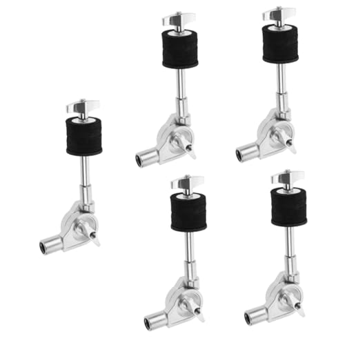 NULYLU 5pcs Cymbal Stacker Mounting Holder Stand for Drums Metal Felt Percussion Accessory