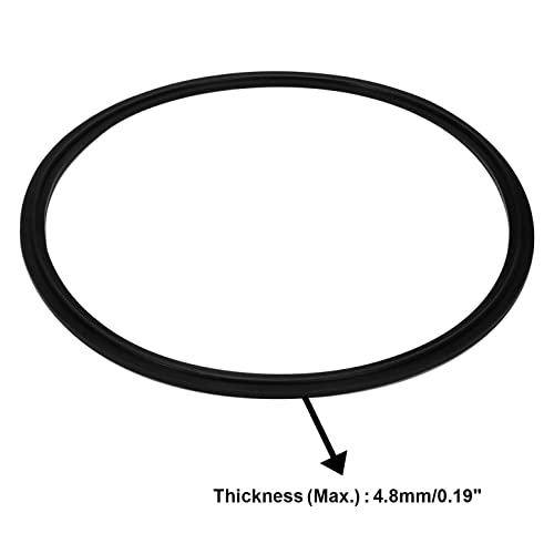 Image of DERNORD 8 inch Tri Clamp Buna-N (NBR) Sanitary Gasket Fits Tri-Clover Type Ferrule (Pack of 2)