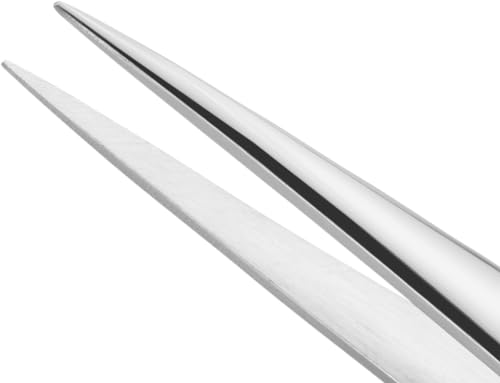 ZWILLING Spitze Pinzette (Entfernen von Splittern, eingewachsenen oder feinen Härchen, handgeschliffene, angeraute Spitzen), Poliert, Silber, 90 mm 4