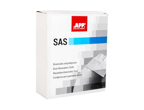 App SAS - Paño antiestático con Adhesivo | Elimina Pelusas de Polvo, Suciedad, restos de Lijado, Madera, Metal, Yeso | Preparación de la carrocería Antes de Pintar Metal | Lote de 10 Unidades