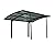Palram - Canopia Arizona Carport Snow and Winter Support Kit for All Palram - Canopia Carports, Metal (Gray)
