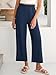 ANRABESS Womens Wide Leg Palazzo Pants Summer Beach High Waisted Cropped Flowy Pants 2026 Dressy Casual Trousers with Pockets Navy Blue Medium