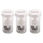 Jrudjsnhhty 3 Pieces Portable Hydrogen Peroxide Contact Lens Case Cleaner, Eye Scleral Contact Lens Stiff Clip Washer Machine