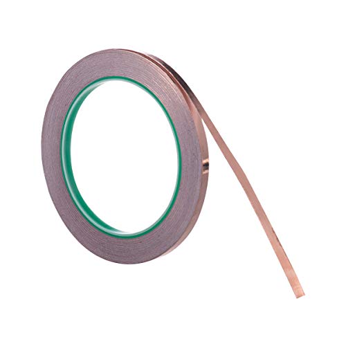 Vasdoo Copper Foil Tape (1/4inch X 22yards) with Conductive Adhesive for EMI Shielding, Stained Glass, Paper Circuits, Electrical Repairs
