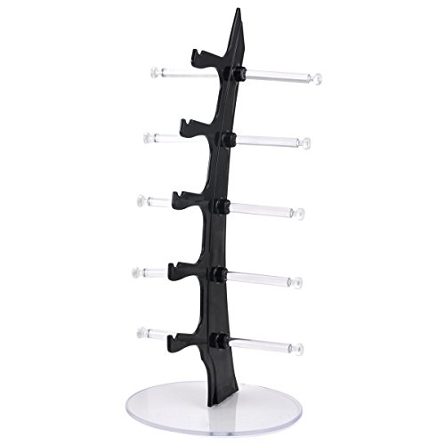 NuoYa001 New 5 Pair of Eyeglasses Sunglasses Glasses Sale Show Display Stand Holder Black