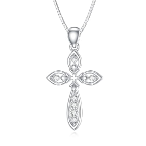 MOLICACI S925 �V���o�[ �C���t�B�j�e�B �N���X �����p 0.08�J���b�g �l�H�_�C�������h �N���X�l�b�N���X 925�X�^�[�����O�V���o�[ �����p �a���� �N���X�}�X ���� ���f�B�[�X 18+2�C���`, 18+2 inches, �X�^�[�����O�V