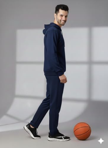 Image of Mack Jonney Solid Track Suit for men | Co-ord Set | Warm Fleece Tracksuit Set | Full Sleeve Hoodie