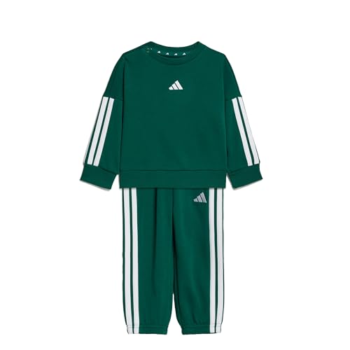 adidas Unisex bebé Essentials Jogger Track_Suit, collegiate green/white, 9-12 Months