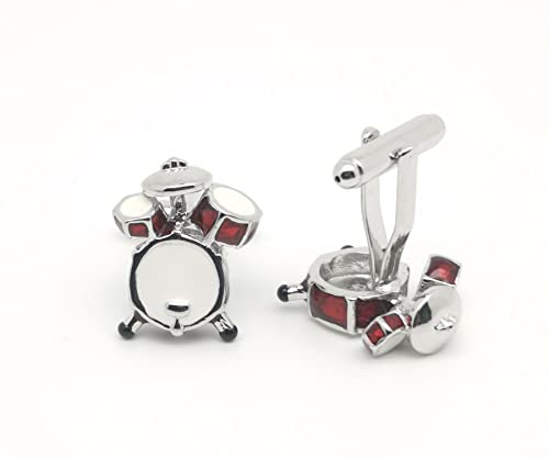 Gemelos de batería para camisa de hombre en acero inoxidable miniatura 4