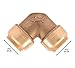 Reliance Worldwide U256LFJ4 0.75 in. Push-to-Connect Brass 90-Degree Elbow Fitting - Pack of 4