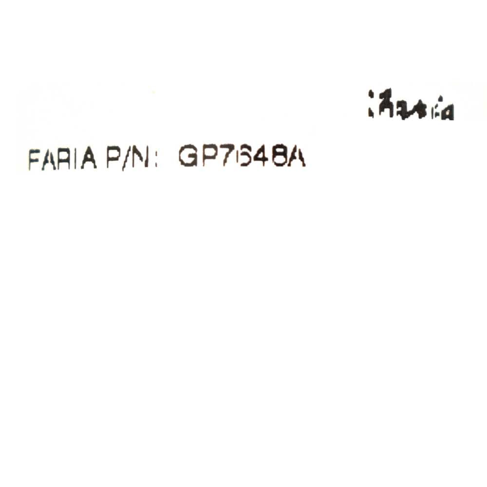 Faria Boat Temperature Gauge GP7648A | Marine 2 Inch Yellow White