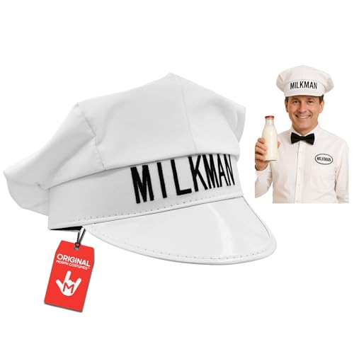 Nicky Bigs Novelties Milkman Hat Milk Man Hat Milkman Hats Milkmans Costume For Men Milk Man Costume Accessories