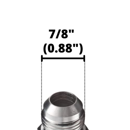 Image of 5 /8 inch JIC Male x 1 /2 inch JIC Male Flared Straight Tube Hydraulic Adapter Fitting (5-PACK) | 2403-10-08