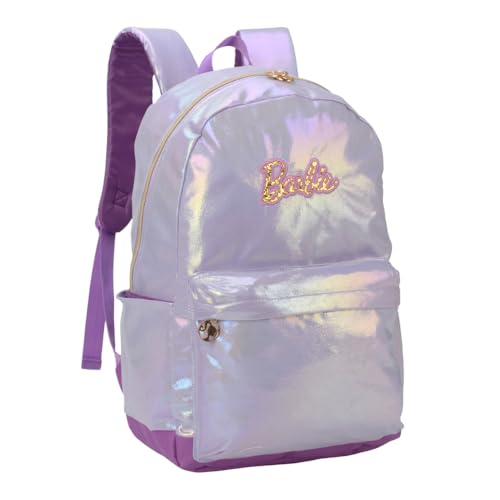 Luxcel, Mochila de Costas Oficial BARBIE Metalizado Lilás MS46811BB