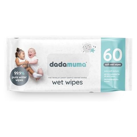 Dadamuma 99.9% Pure Water Baby Wipes Cover
