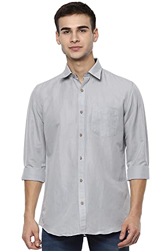 Image of Van Heusen Men's Solid Slim Fit Casual Shirt