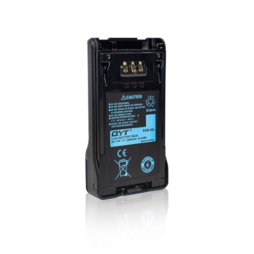 QYT KNB-48L 7.4V 2600mAh Battery for Kenwood TK-5220 TK-5320 NX-200 NX-300 NX200 NX300 NX-200G NX-300G,Replaceable and Rechargeable Walkie Talkie Li-Ion Battery