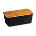 Produktbild KESPER 58091 Brotbox mit Schneidebrett, schwarz/Brotaufbewahrung