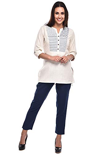 Image of Pistaa's Women's Cotton Straight Fit Straight Kurta