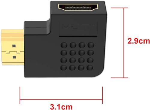 Prolet Right Angle 4K HDMI Extender Adapter Male to HDMI Female L Shape 3 31hAye gScL