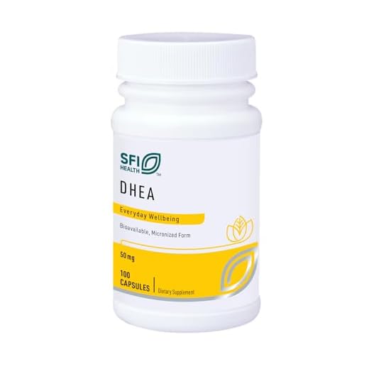 Klaire Labs DHEA 50mg - Dehydroepiandrosterone Derived from Wild Yam - Micronized for Superior Absorption - Soy-Free, Hypoallergenic Supplement for Men & Women (100 Capsules)