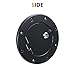 RERPRO Locking Gas Cap Cover Compatible with 1997-2006 Jeep Wrangler TJ Unlimited Sport Rubicon Sahara Exterior Accessories Fuel Filler Door Gas Tank Cap Cover, Black